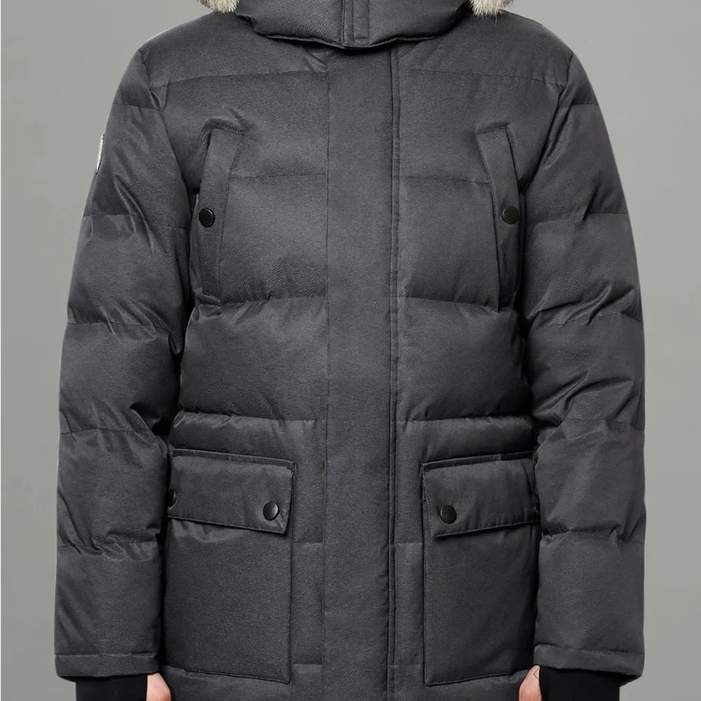Triple Fat Goose Colburn Men's Charcoal Parka - Picture 1 of 9
